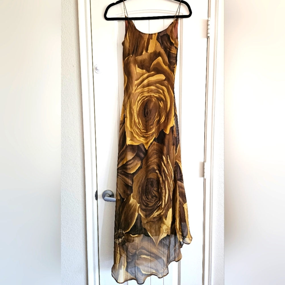 Spencer Jeremy 100% Silk Floral Dress